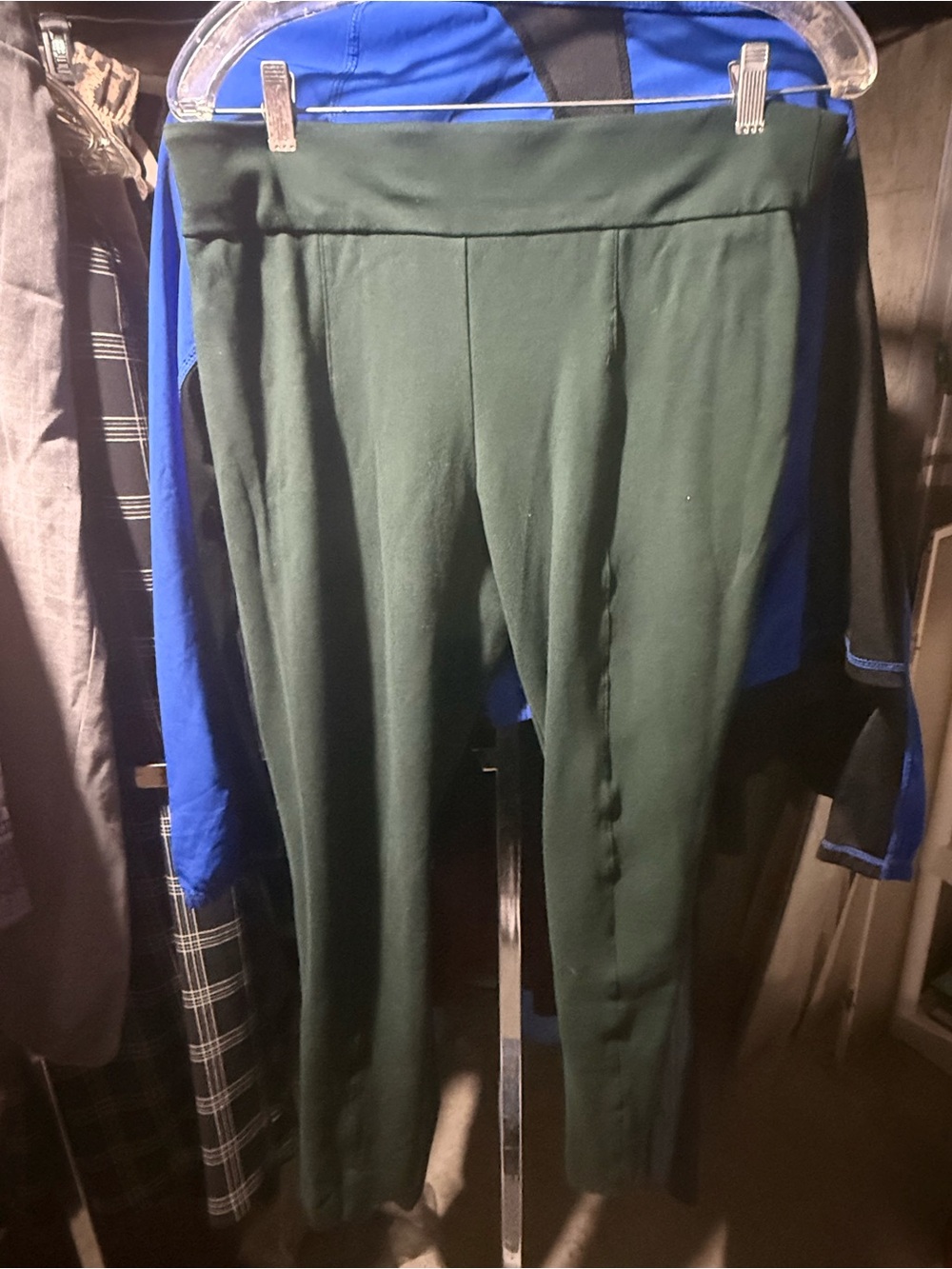Anne Klein Dark Green Ponte Skinny Pants